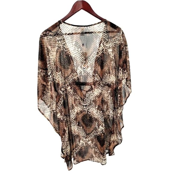 BLEU ROD BEATTIE Cover-up Swimwear Snake Skin Games Caftan Swimsuit Cover - Picture 5 of 9